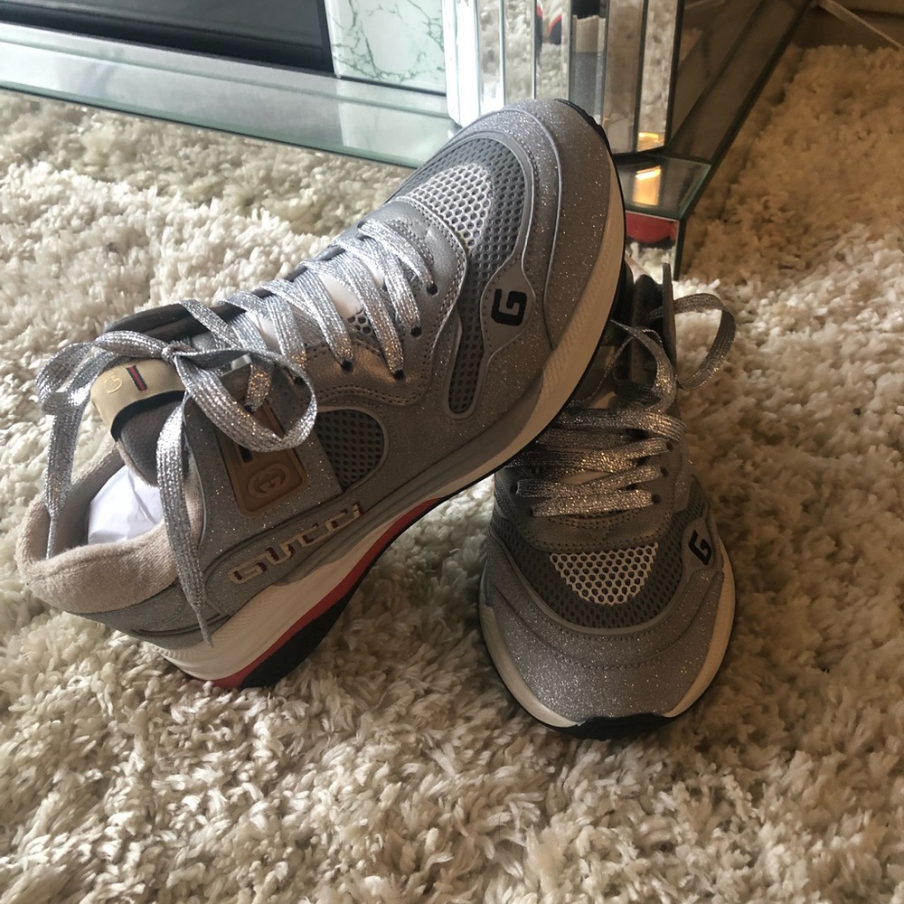 Gucci glitter sneakers